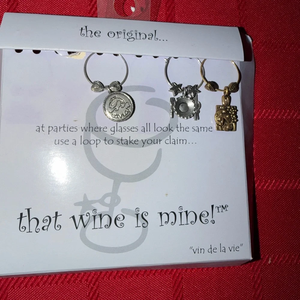 Wine Glass Charms Set NIP - Picture 1 of 2